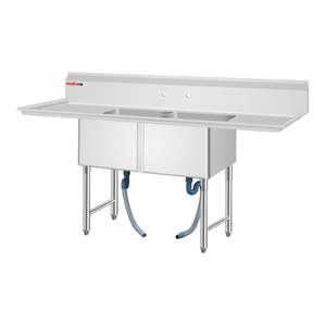 Évier de <span class=keywords><strong>cuisine</strong></span> double personnalisé de style américain du Venezuela avec égouttoir <span class=keywords><strong>pour</strong></span> usine de meubles de table d'évier de <span class=keywords><strong>cuisine</strong></span> de restaurant - Product Image 1