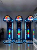 Máquina de juego de boxeo para interiores que funciona con monedas de nuevo diseño, máquina de juego de boxeo Arcade interactiva electrónica deportiva