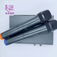 Un remorquage deux microphone à main KTV conférence maison chant microphone sans fil ensemble complet microphone audio professionnel en direct