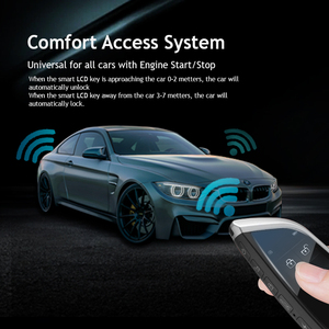 2023โรงงานขายส่งที่มีคุณภาพสูงสีดำสากลสมาร์ทที่สำคัญระบบเตือนภัยรถติดตั้งง่ายสมาร์ทคีย์จอแอลซีดีรถ - Product Image 4