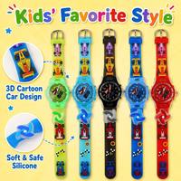 Nouvelle montre tendance 2024 en alliage de silicone avec dessin animé pour petit garçon, montre pour enfants cool et stylée