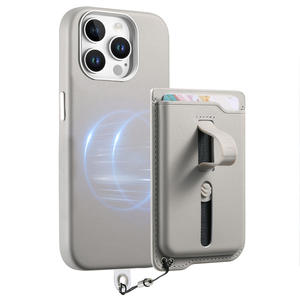 Nuevo Diseño, Correa de Muñeca Retráctil Oculta, de Cuero, con Bloqueo Magnético RFID, Tarjetero para Tarjetas de Crédito, con Capacidad para 8 Tarjetas, Giratorio Izquierda-Derecha - Product Image 1