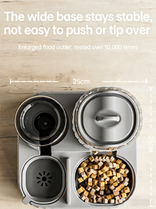 Comedouros Automáticos Inteligentes Portáteis e Ecológicos para Animais de Estimação, Dispensador de Água de Grande Capacidade, Tigelas para Cães e Gatos com Separação de Alimentos Secos e Úmidos - Product Image 3