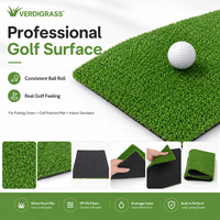 Gazon synthétique Verdigrass Champ 62UF haute résistance 10 mm pour terrains de golf publics, putting green, gazon synthétique durable