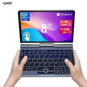 8英寸触摸屏超轻小型廉价笔记本电脑12G RAM/256gb SSD 2合1袖珍笔记本电脑