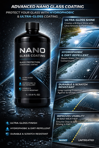 GRAPHONEX Revestimiento de Vidrio Nano 1L Hidrofóbico, Ultra Brillante, Protección para Ventanas de Auto Resistente a Arañazos - Product Image 2