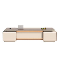 Tendance moderne grande taille 2m/2.4m/2.8m extensible bureau exécutif bureau président mobilier de bureau bureau de patron