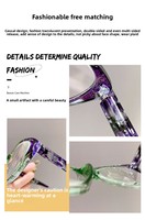Lunettes de lecture œil de chat Floral Anti-lumière bleue Lunettes presbytes élégantes pour femmes Lunettes de lecture style rétro