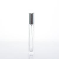 10 ML Carré Clair Décanter Bouteille Parfum 10 ML Vis Bouche Rechargeable Bouteille De Parfum En Verre