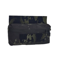 Pochette abdominale tactique détachable en nylon pour porte-plaques, gilet tactique et harnais de poitrine, pour la chasse et les sports MU