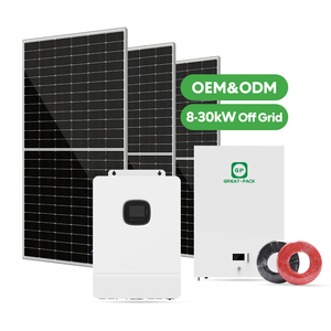 Système d'énergie solaire industriel hors réseau, batteries au lithium pour systèmes solaires, système solaire 12v 5kw, kWh par jour - Product Image 1