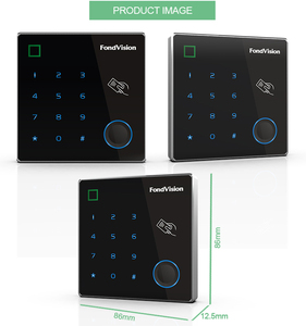 Cảm ứng không thấm nước RFID Reader Door Bàn phím điều khiển độc vân tay Slaver đọc sinh trắc học RFID thẻ điều khiển truy cập - Product Image 6