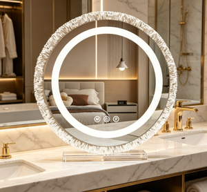 Heavenly <b>Mirror</b> <b>LED</b> Vanity <b>Mirror</b> Touch Control Adjustable Lighting Desktop <b>Makeup</b> <b>Mirror</b> Decorative Glass for Bedroom Birthday - Product Image 3