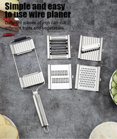 4 In 1 Multifunctionele Groentesnijder Rasp Snijder Shredders Fruit Aardappel Dunschiller Wortelrasp Thuis Gadget Keukenaccessoires
