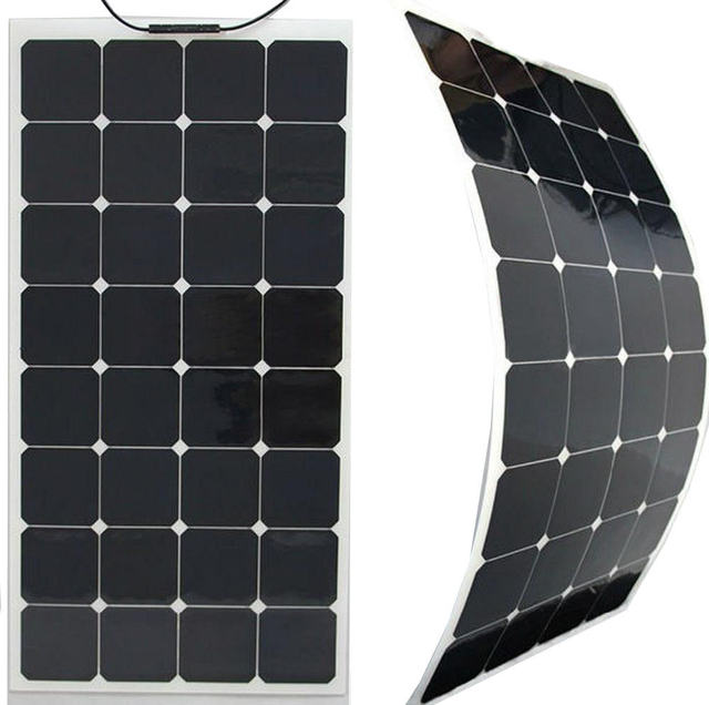 25Years Balcony Solar System Monocrystalline Clear Flexible Solar Panel Roll 100W 500 Watt Roof Solar Panels
