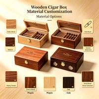Emballage personnalisé pour cigares en bois écologique et durable, placage de cèdre, taille, forme, couleur, finition, logo, structure de humidor