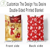 Couvertures en flanelle à motifs floraux de Noël, imprimées recto-verso, pour enfants, comme cadeaux, literie confortable, pour la décoration de la maison