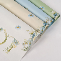 Fresh Natural Forest Festival Atmosphere Fairy Garden LOVE Flower Wrapping Paper Elegant Natural Paper & Paperboards Decoration