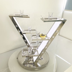 Porte-lunettes Fruit en acier inoxydable, <span class=keywords><strong>pour</strong></span> Service VIP, <span class=keywords><strong>plateau</strong></span> de vol en verre <span class=keywords><strong>pour</strong></span> boîte de nuit, salon, Bar, fête - Product Image 1