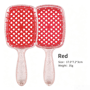 หวีและแปรงผมพลาสติกแบบพกพาคุณภาพสูง ทนทาน สำหรับมืออาชีพ ใช้ในบ้าน - Product Image 5
