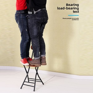 Modern Home Furniture Portable Metal Folding Chair <strong>Stool</strong> with Backrest Simple Design for <strong>Dining</strong> <strong>Table</strong> or High Use - Product Image 5