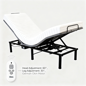 إطار سرير كهربائي قابل للتعديل صامت على الطراز الألماني |   حديث |   قابل للتعديل والاستلقاء |   تحكم متعدد الأوضاع بتقنية انعدام الجاذبية |   للشقق السكنية - Product Image 2