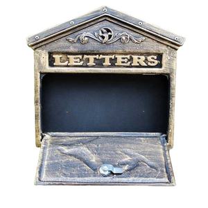 Raffiné à l'<span class=keywords><strong>ancienne</strong></span> cour Villa en fonte d'aluminium Rural rétro boîte <span class=keywords><strong>aux</strong></span> lettres fer Art suspendu mur avec serrure boîte à messages - Product Image 6