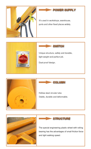 Grúa Giratoria de Piso con Certificación CE de 2, 3 y 5 Toneladas con Polipasto Eléctrico - Product Image 6