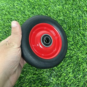 Roue pleine en polyuréthane de 6 pouces pour <span class=keywords><strong>brouette</strong></span>, noire, économique et fiable - Product Image 2
