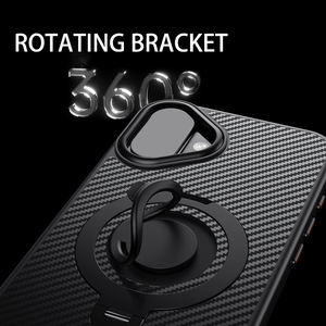 Anneau en silicone en fibre de carbone béquille armure robuste sans fil charge housse de téléphone pour <span class=keywords><strong>iPhone</strong></span> 15 Pro Max 16 14 13 <span class=keywords><strong>12</strong></span> Plus - Product Image 3