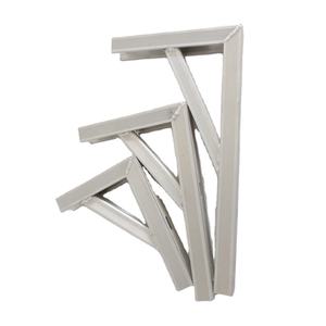 Custom fabbrica di saldatura in alluminio parte rivestimento in polvere triangolo staffa per condizionatore d'aria - Product Image 1