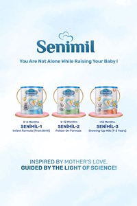 Leche de Fórmula de Continuación Senimil 2 Premium en Polvo 400g Lata Metálica Sin Aceite de Palma Enriquecida con DHA y GOS Leche para Bebés de 6 a 12 Meses - Product Image 5