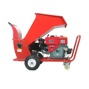 15HP CE Gasoline Engine Small Wood Chipper Tree Branches Cutting Machine for Sale Mexico Russia Australia