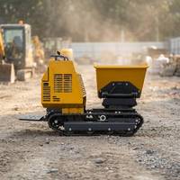 Hochleistungs-Mini-Dumper-Truck mit Hydraulischem Raupenlader, Frontlader und Selbstladefunktion für