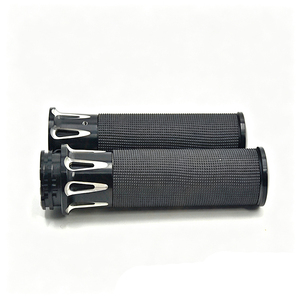 Empuñaduras huecas de 25MM para motocicleta Harley 883 XL1200, empuñaduras antideslizantes de aluminio para manillar, color negro - Product Image 4
