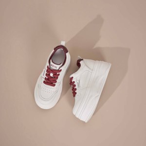 Zapatillas Deportivas Blancas con Plataforma para Mujer, Primavera 2026, Casuales y Atléticas, de Caña Baja con Elevación Interna en el Talón - Product Image 6