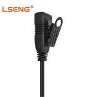Headset Radio Dua Arah LSENG Ergonomis dengan Pengait Telinga D-Loop, Speaker Mini Terintegrasi, Peredam Kebisingan ENC, Pengisian Daya Nirkabel, Kabel PU