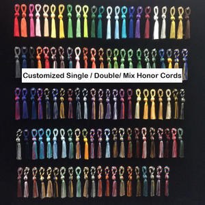 Cordones <span class=keywords><strong>de</strong></span> Honor <span class=keywords><strong>de</strong></span> Graduación <span class=keywords><strong>de</strong></span> Poliéster 100% OEM, Tamaño 120, Colores Variados, Venta al por Mayor, Ecológicos, <span class=keywords><strong>de</strong></span> Alta Tenacidad, para Días <span class=keywords><strong>de</strong></span> Graduación - Product Image 3