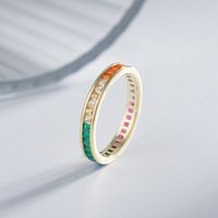 MuShan Sieraden 925 Sterling Zilveren Ring Trouwring Hoge Koolstof Diamant Cocktail Party Valentijn Cadeau Vrouwen Ringen Fijne Sieraden