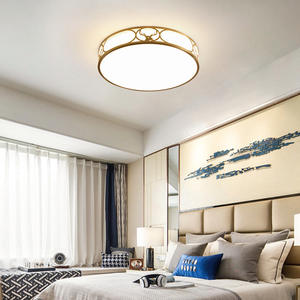 โคมไฟเพดานทองแดงทั้งชิ้นสไตล์เขากวางสุดหรู สไตล์จีนอเมริกันใหม่ สำหรับห้องนอน ระเบียง โคมไฟทองแดงทั้งชิ้นสุดสร้างสรรค์ - Product Image 6