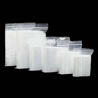 Sac de rangement transparent de qualité alimentaire sur mesure avec fermeture éclair, étanche, pour bonbons, auto-scellant, avec fermeture Ziplock