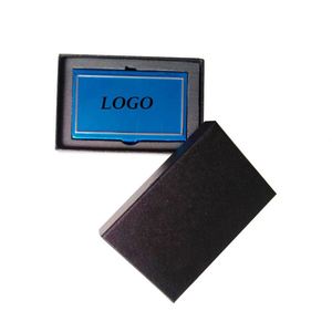 Vente en gros d'usine, porte-cartes de visite en acier inoxydable 430 durable, impression de logo personnalisée en sérigraphie pour cadeaux publicitaires - Product Image 3