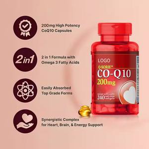 Büyük miktarda koenzim içeren OEM/ODM koenzim Q10 yumuşak kapsül diyet takviyeleri Q-10 - Product Image 2