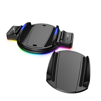 Station de charge double RGB MIMD de haute qualité 2-en-1 pour manette P5, support de console, matériau plastique durable, garantie de 12 mois