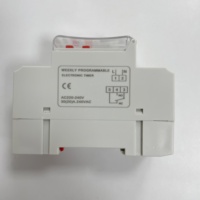 Interruptor de Tiempo Digital Programable Semanal THC30S AC 220V 250V 30A con Cubierta Transparente y Ajuste Preciso de 1 Segundo