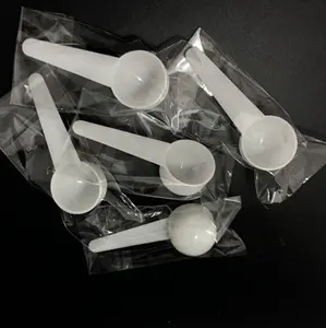 Spoon Factory 0.25ml 0.25g 1g 2g 3g 5g 10g 15g Plastic Measuring Spoon Scoop For Milk Powder Tea Salt Round Flat Bottom Medicine