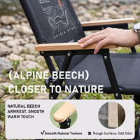 Chaise de camping pliable personnalisée OEM avec motif, cadre en acier carbone épaissi, tissu respirant, chaise de pique-nique pour les voyages en plein air