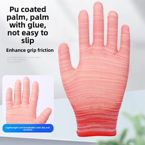 Guantes de Trabajo con Diseño de Zebra, Recubiertos de PU, Ajustables, Transpirables y Resistentes a la Abrasión - Product Image 3