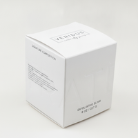 Boîte cosmétique personnalisée en papier coton avec impression holographique, emballage STE pour huile démaquillante