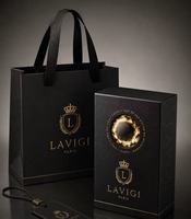 Boîte cadeau de parfum personnalisée, estampage à chaud, gaufrage, fermeture magnétique, emballage rigide de luxe